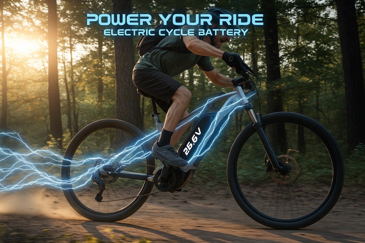 Power Your Ride with a 25.6V Electric Cycle Battery